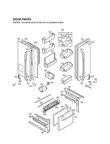 Door Parts parts for Lg Bottom-Mount Refrigerator LFX25976ST/05 from AppliancePartsPros.com