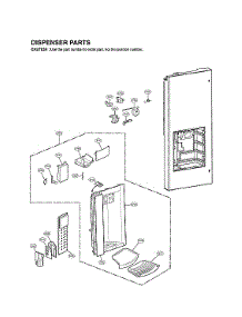 Dispenser Parts parts for Lg Bottom-Mount Refrigerator LFX25976ST/05 from AppliancePartsPros.com