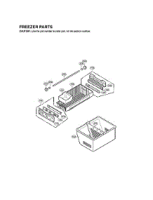 Freezer Parts parts for Lg Bottom-Mount Refrigerator LFX25976ST/06 from AppliancePartsPros.com