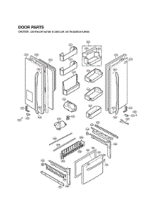 Door Parts parts for Lg Bottom-Mount Refrigerator LFX25976ST/06 from AppliancePartsPros.com