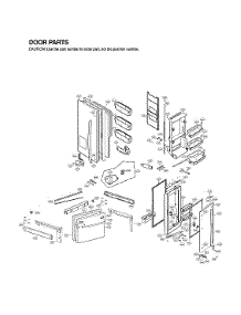 Door Parts parts for Lg Bottom-Mount Refrigerator LFX25992ST/00 from AppliancePartsPros.com