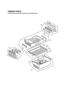 Freezer Parts parts for Lg Bottom-Mount Refrigerator LFX25992ST/01 from AppliancePartsPros.com