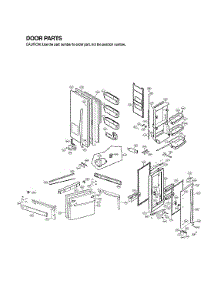 Door Parts parts for Lg Bottom-Mount Refrigerator LFX25992ST/01 from AppliancePartsPros.com