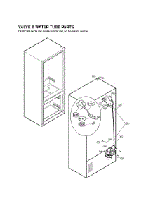 Valve & Water Tube Parts parts for Lg Bottom-Mount Refrigerator LFX25992ST/02 from AppliancePartsPros.com