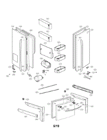 Door Parts parts for Lg Bottom-Mount Refrigerator LFX28968D/00 from AppliancePartsPros.com