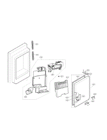 Icemaker And Ice Bin Parts parts for Lg Bottom-Mount Refrigerator LFX28968D/00 from AppliancePartsPros.com