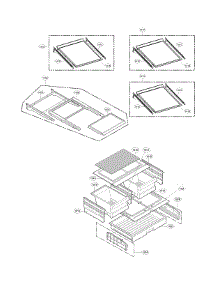 Refrigerator Parts parts for Lg Bottom-Mount Refrigerator LFX28968D/00 from AppliancePartsPros.com