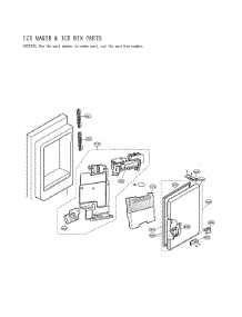 Ice Maker & Ice Bin Parts parts for Lg Bottom-Mount Refrigerator LFX28968SB/02 from AppliancePartsPros.com