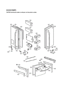 Door Parts parts for Lg Bottom-Mount Refrigerator LFX28968SB/03 from AppliancePartsPros.com