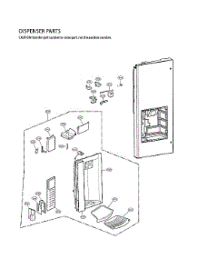 Dispenser Parts parts for Lg Bottom-Mount Refrigerator LFX28968SB/03 from AppliancePartsPros.com
