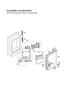 Ice Maker & Ice Bin Parts parts for Lg Bottom-Mount Refrigerator LFX28968SB/03 from AppliancePartsPros.com