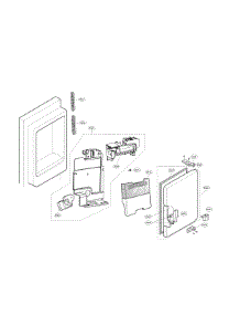 Icemaker & Ice Bin Parts parts for Lg Bottom-Mount Refrigerator LFX28968SB/04 from AppliancePartsPros.com