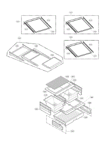 Refrigerator Parts parts for Lg Bottom-Mount Refrigerator LFX28968SB/04 from AppliancePartsPros.com