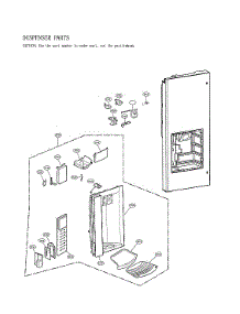 Dispenser Parts parts for Lg Bottom-Mount Refrigerator LFX28968SB/05 from AppliancePartsPros.com