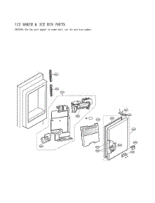 Ice Maker & Ice Bin Parts parts for Lg Bottom-Mount Refrigerator LFX28968SB/05 from AppliancePartsPros.com