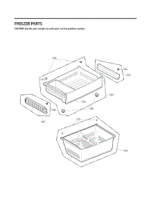 Freezer Parts parts for Lg Bottom-Mount Refrigerator LFX28968ST/06 from AppliancePartsPros.com