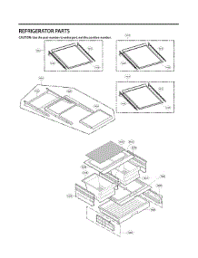 Refrigerator Parts parts for Lg Bottom-Mount Refrigerator LFX28968ST/06 from AppliancePartsPros.com