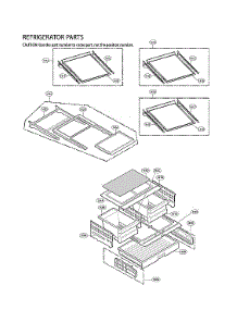 Refrigerator Parts parts for Lg Bottom-Mount Refrigerator LFX28968SW/02 from AppliancePartsPros.com