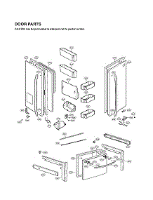 Door Parts parts for Lg Bottom-Mount Refrigerator LFX28968SW/03 from AppliancePartsPros.com