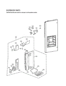 Dispenser Parts parts for Lg Bottom-Mount Refrigerator LFX28968SW/03 from AppliancePartsPros.com
