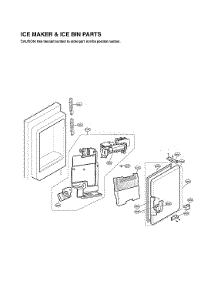 Ice Maker & Ice Bin Parts parts for Lg Bottom-Mount Refrigerator LFX28968SW/03 from AppliancePartsPros.com
