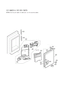 Ice Maker & Ice Bin Parts parts for Lg Bottom-Mount Refrigerator LFX28968SW/05 from AppliancePartsPros.com
