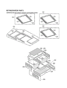Refrigerator Parts parts for Lg Bottom-Mount Refrigerator LFX28968SW/05 from AppliancePartsPros.com