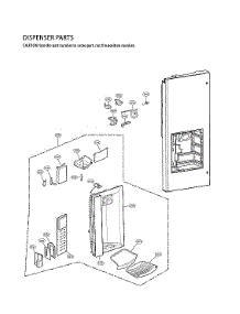Dispenser Parts parts for Lg Bottom-Mount Refrigerator LFX28968SW/06 from AppliancePartsPros.com