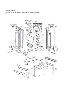 Door Parts parts for Lg Bottom-Mount Refrigerator LFX28978SW/04 from AppliancePartsPros.com