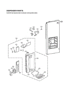 Dispenser Parts parts for Lg Bottom-Mount Refrigerator LFX28978SW/04 from AppliancePartsPros.com