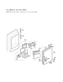 Ice Maker & Ice Bin Parts parts for Lg Bottom-Mount Refrigerator LFX28978SW/04 from AppliancePartsPros.com