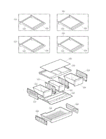 Refrigerator Parts parts for Lg Bottom-Mount Refrigerator LFX28979ST/00 from AppliancePartsPros.com