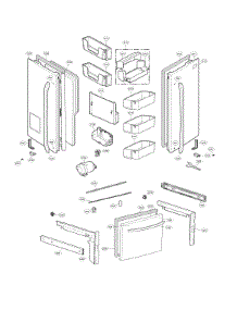 Door Parts parts for Lg Bottom-Mount Refrigerator LFX28979ST/00 from AppliancePartsPros.com