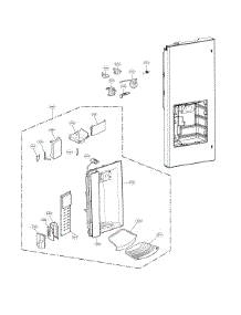 Dispenser Parts parts for Lg Bottom-Mount Refrigerator LFX28979ST/00 from AppliancePartsPros.com