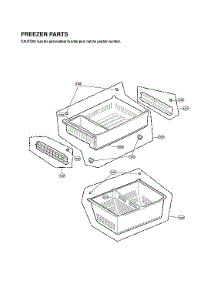 Freezer Parts parts for Lg Bottom-Mount Refrigerator LFX28991ST/01 from AppliancePartsPros.com