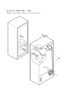 Valve & Water Tube Parts parts for Lg Bottom-Mount Refrigerator LFX28991ST/01 from AppliancePartsPros.com