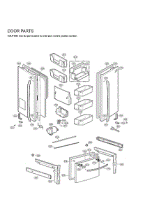 Door Parts parts for Lg Bottom-Mount Refrigerator LFX28992ST/00 from AppliancePartsPros.com