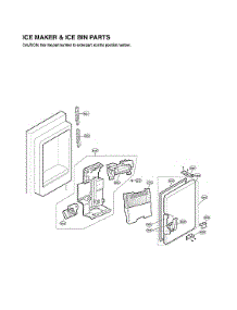 Ice Maker & Ice Bin Parts parts for Lg Bottom-Mount Refrigerator LFX28992ST/00 from AppliancePartsPros.com