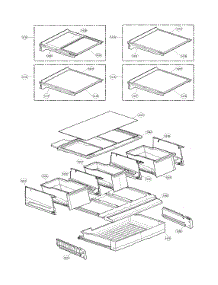 Refrigerator Parts parts for Lg Bottom-Mount Refrigerator LFX29927ST/01 from AppliancePartsPros.com