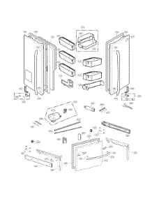 Door Parts parts for Lg Bottom-Mount Refrigerator LFX29927ST/01 from AppliancePartsPros.com