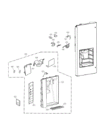 Dispenser Parts parts for Lg Bottom-Mount Refrigerator LFX29927ST/01 from AppliancePartsPros.com