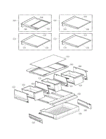 Refrigerator Parts parts for Lg Bottom-Mount Refrigerator LFX29927ST/03 from AppliancePartsPros.com