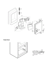Ice Maker & Ice Bin Parts parts for Lg Bottom-Mount Refrigerator LFX29927ST/03 from AppliancePartsPros.com