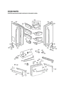 Door Parts parts for Lg Bottom-Mount Refrigerator LFX29937ST/00 from AppliancePartsPros.com