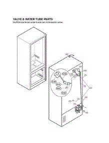 Valve & Water Tube Parts parts for Lg Bottom-Mount Refrigerator LFX29937ST/00 from AppliancePartsPros.com