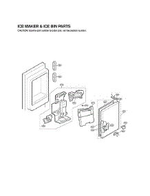 Ice Maker & Ice Bin Parts parts for Lg Bottom-Mount Refrigerator LFX29937ST/00 from AppliancePartsPros.com