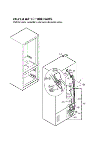 Valve & Water Tube Parts parts for Lg Bottom-Mount Refrigerator LFX29945ST/02 from AppliancePartsPros.com