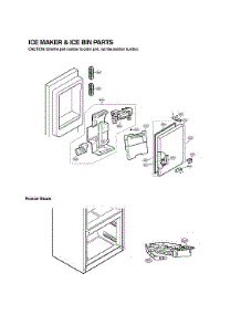 Ice Maker & Ice Bin Parts parts for Lg Bottom-Mount Refrigerator LFX29945ST/02 from AppliancePartsPros.com