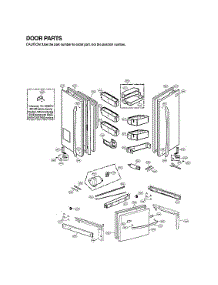 Door Parts parts for Lg Bottom-Mount Refrigerator LFX31915ST/02 from AppliancePartsPros.com