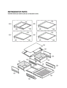 Refrigerator Parts parts for Lg Bottom-Mount Refrigerator LFX31915SW/02 from AppliancePartsPros.com
